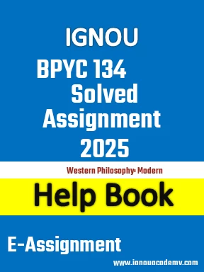 IGNOU BPYC 134 Solved Assignment 2025