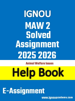 IGNOU  MAW 2 Solved Assignment 2025 2026