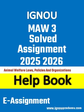 IGNOU  MAW 3 Solved Assignment 2025 2026