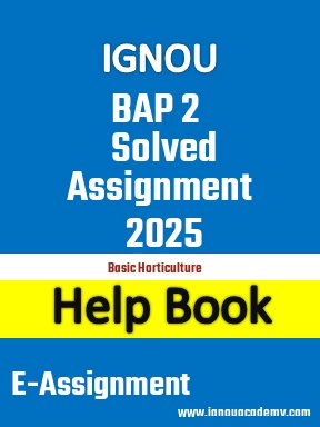 IGNOU BAP 2 Solved Assignment 2025