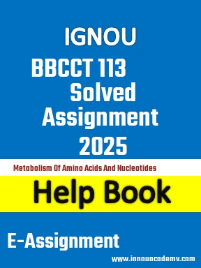 IGNOU BBCCT 113 Solved Assignment 2025