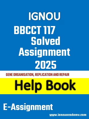 IGNOU BBCCT 117 Solved Assignment 2025