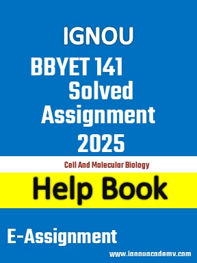 IGNOU BBYET 141 Solved Assignment 2025