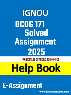 IGNOU BCOG 171 Solved Assignment 2025