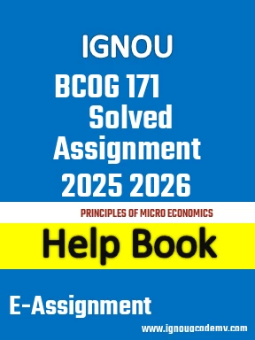 IGNOU BCOG 171 Solved Assignment 2025 2026