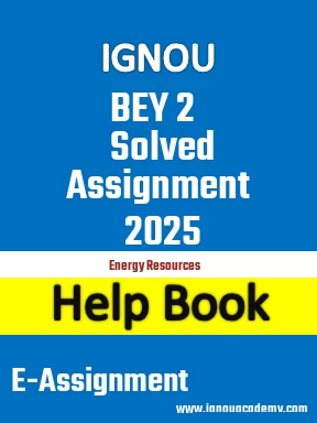 IGNOU BEY 2 Solved Assignment 2025