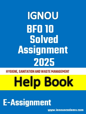 IGNOU BFO 10 Solved Assignment 2025