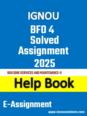IGNOU BFO 4 Solved Assignment 2025