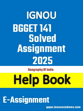 IGNOU BGGET 141 Solved Assignment 2025