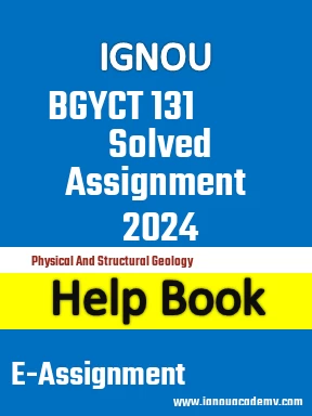 IGNOU BGYCT 131 Solved Assignment 2024