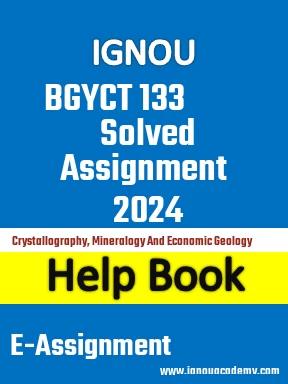 IGNOU BGYCT 133 Solved Assignment 2024