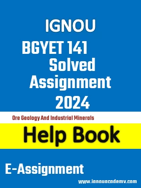 IGNOU BGYET 141 Solved Assignment 2024