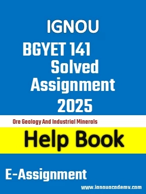 IGNOU BGYET 141 Solved Assignment 2025