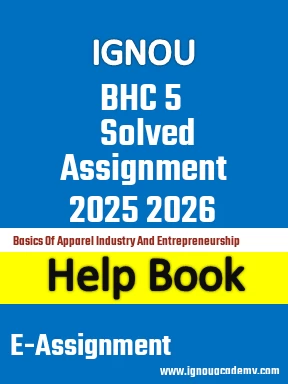 IGNOU BHC 5 Solved Assignment 2025 2026