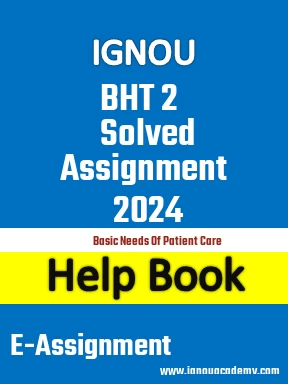 IGNOU BHT 2 Solved Assignment 2024
