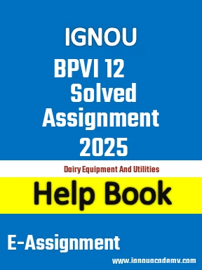 IGNOU BPVI 12 Solved Assignment 2025