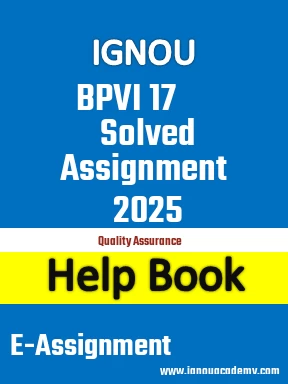 IGNOU BPVI 17 Solved Assignment 2025