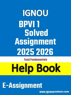 IGNOU BPVI 1  Solved Assignment 2025 2026