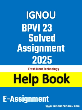 IGNOU BPVI 23 Solved Assignment 2025