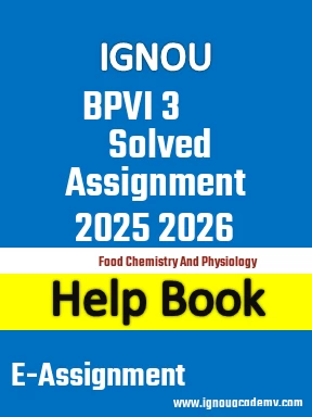 IGNOU BPVI 3  Solved Assignment 2025 2026