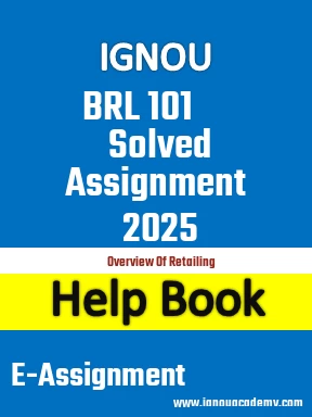 IGNOU BRL 101 Solved Assignment 2025