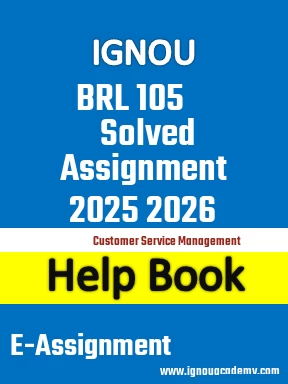 IGNOU BRL 105 Solved Assignment 2025 2026