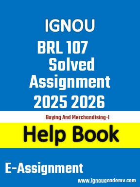 IGNOU BRL 107 Solved Assignment 2025 2026