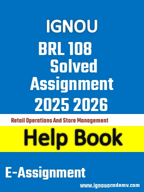IGNOU BRL 108 Solved Assignment 2025 2026