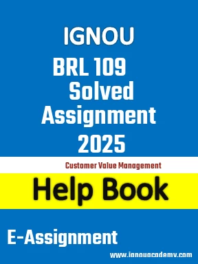 IGNOU BRL 109 Solved Assignment 2025