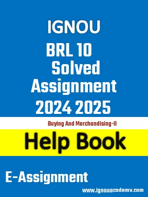 IGNOU BRL 10 Solved Assignment 2024 2025