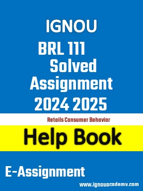 IGNOU BRL 111 Solved Assignment 2024 2025