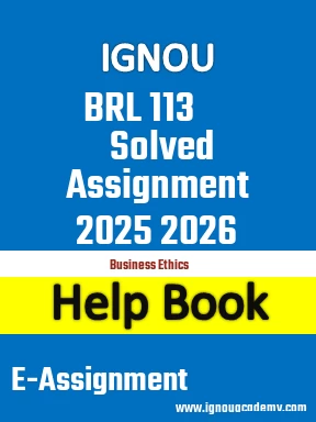 IGNOU BRL 113 Solved Assignment 2025 2026