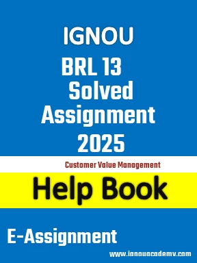 IGNOU BRL 13 Solved Assignment 2025