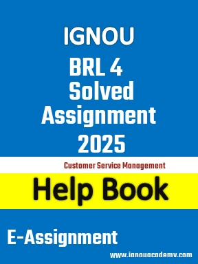 IGNOU BRL 4 Solved Assignment 2025