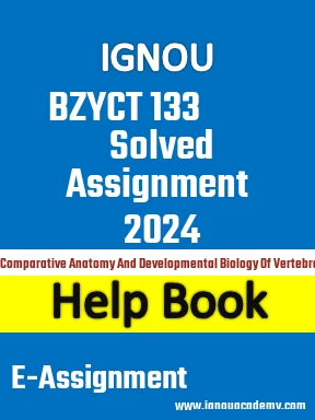 IGNOU BZYCT 133 Solved Assignment 2024