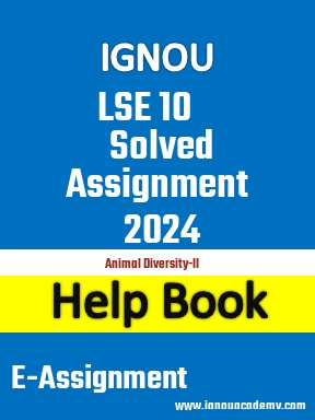 IGNOU LSE 10 Solved Assignment 2024