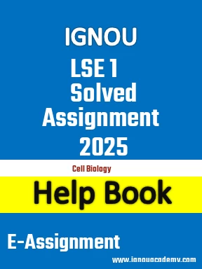 IGNOU LSE 1 Solved Assignment 2025
