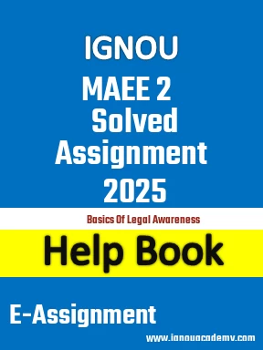 IGNOU MAEE 2 Solved Assignment 2025