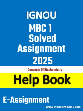 IGNOU MBC 1 Solved Assignment 2025