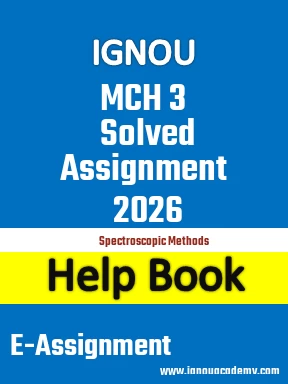 IGNOU MCH 3 Solved Assignment 2026