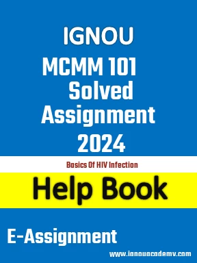 IGNOU MCMM 101 Solved Assignment 2024