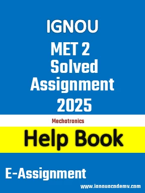 IGNOU MET 2 Solved Assignment 2025