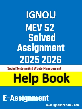IGNOU MEV 52 Solved Assignment 2025 2026