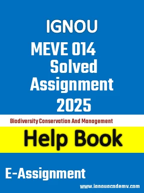 IGNOU MEVE 014 Solved Assignment 2025