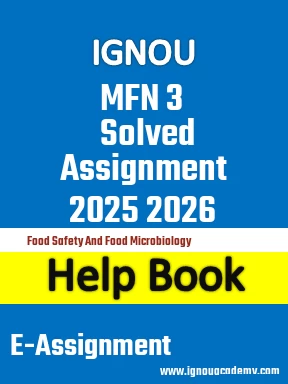 IGNOU MFN 3 Solved Assignment 2025 2026
