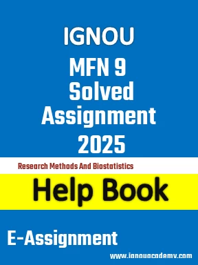 IGNOU MFN 9 Solved Assignment 2025