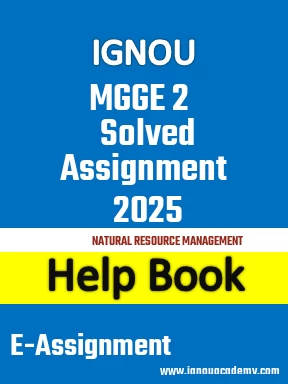 IGNOU MGGE 2 Solved Assignment 2025