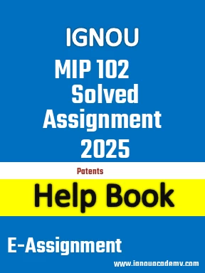 IGNOU MIP 102 Solved Assignment 2025
