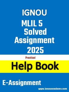 IGNOU MLIL 5 Solved Assignment 2025