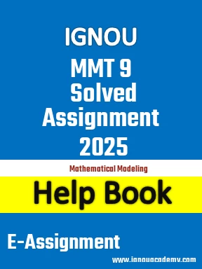 IGNOU MMT 9 Solved Assignment 2025